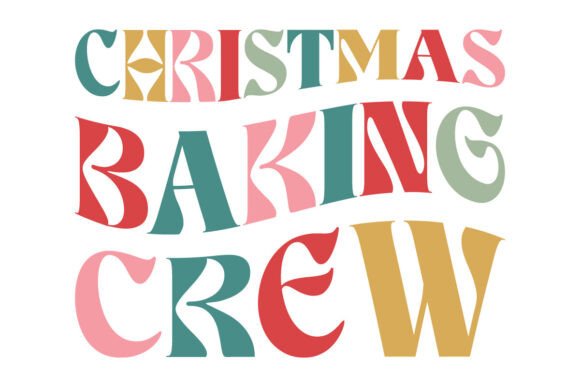 Christmas Baking Crew Retro Svg Png