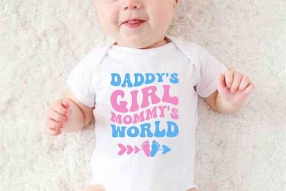 Daddy s Girl Mommy s World Retro SVG