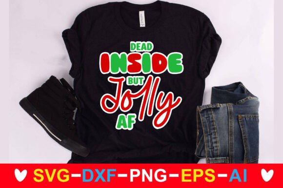 Dead Inside but Jolly Af Retro SVG Review
