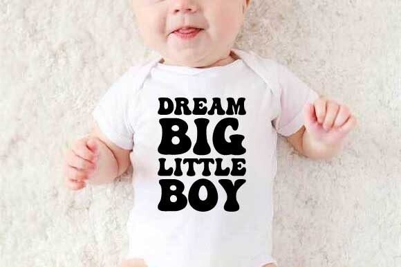 Dream Big Little Boy Retro SVG