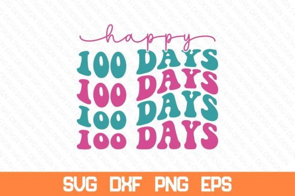 Happy 100 Days Retro SVG Review
