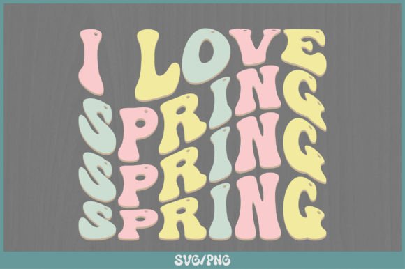 I Love Spring Retro SVG Design Review