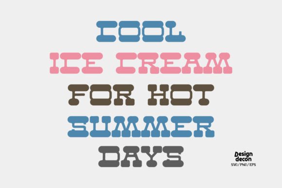 Ice Cream Summer Quotes Retro SVG