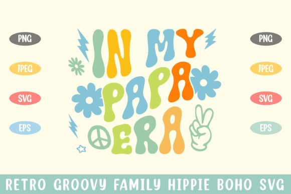 In My Papa Era Groovy Hippie Boho Svg Review