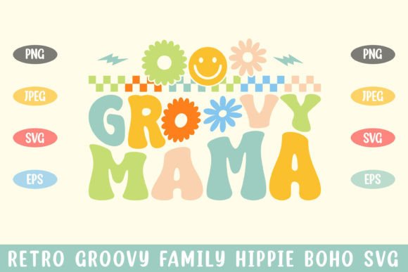 Retro Groovy Mama Hippie Boho Svg Review